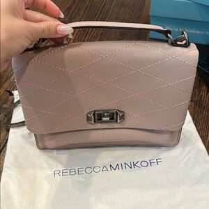 Rebecca Minkoff blush crossbody with Quilted Design